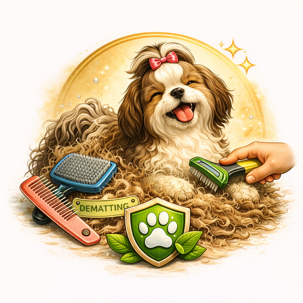 Dematting service to safely remove tangles and knots from your dog’s coat. 🐶✨