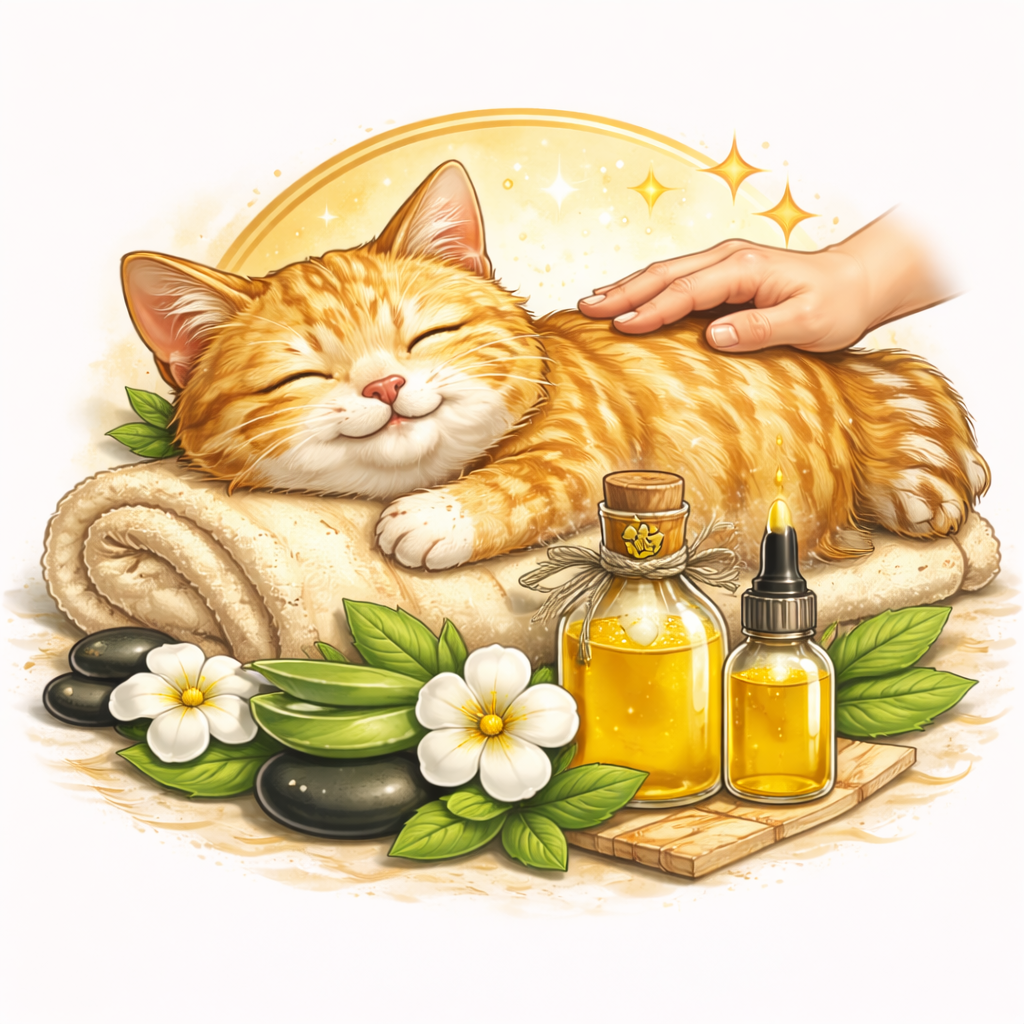 🐶 Oil Massage for Cats Duration 10 minutes }