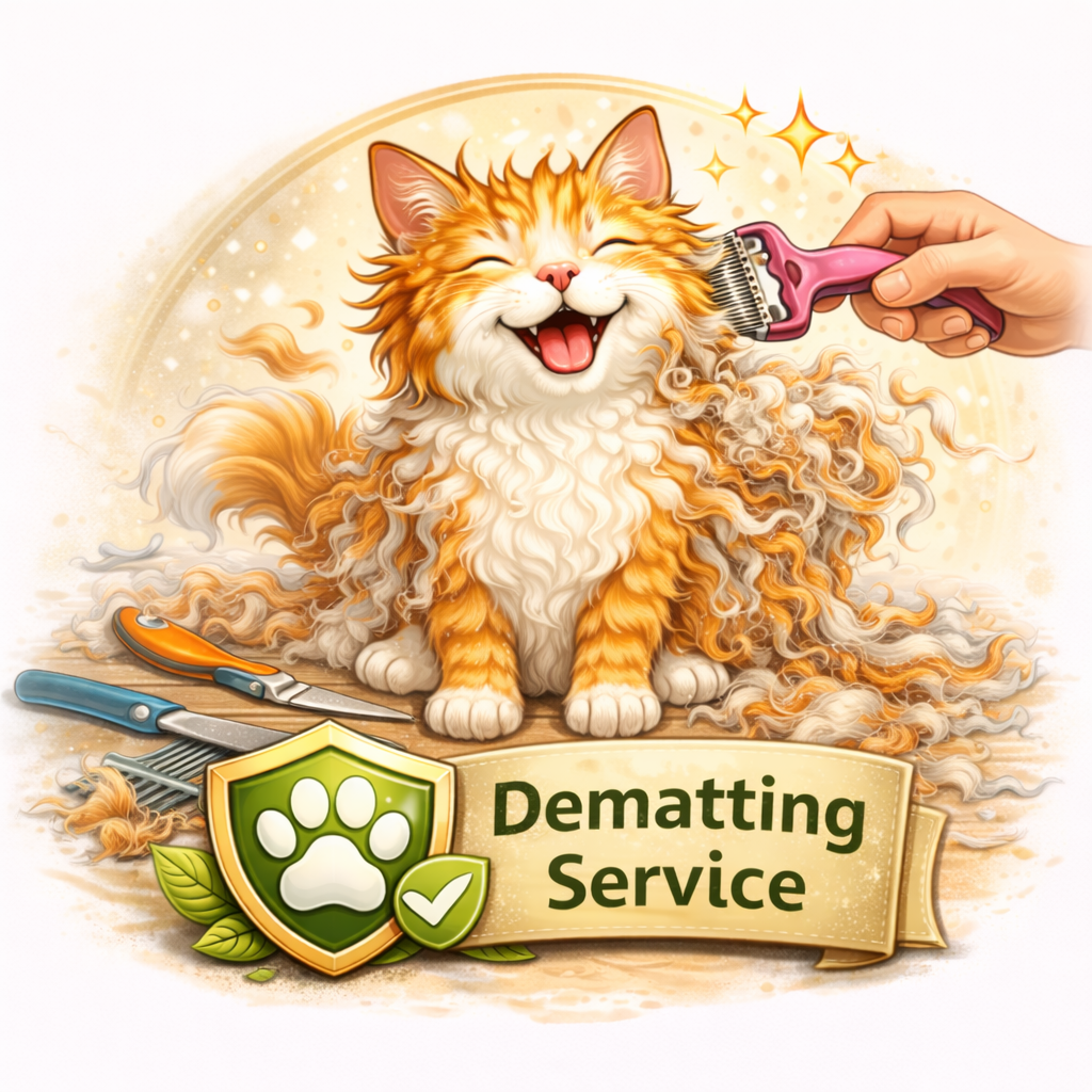 Dematting service for cats